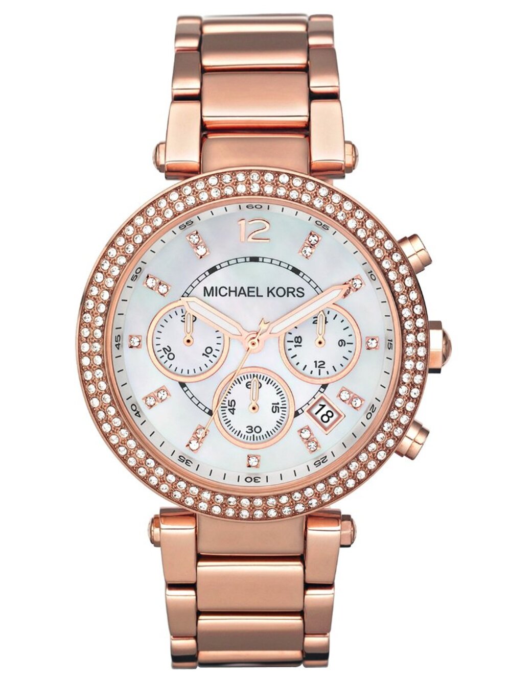 NIB Michael Kors Parker Rose Gold Watch MK5491